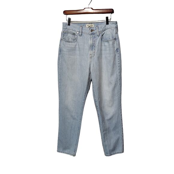 Madewell Sz 28 Perfect Vintage Jeans High Rise Tapered Denim Light Wash C2819 - Picture 1 of 9